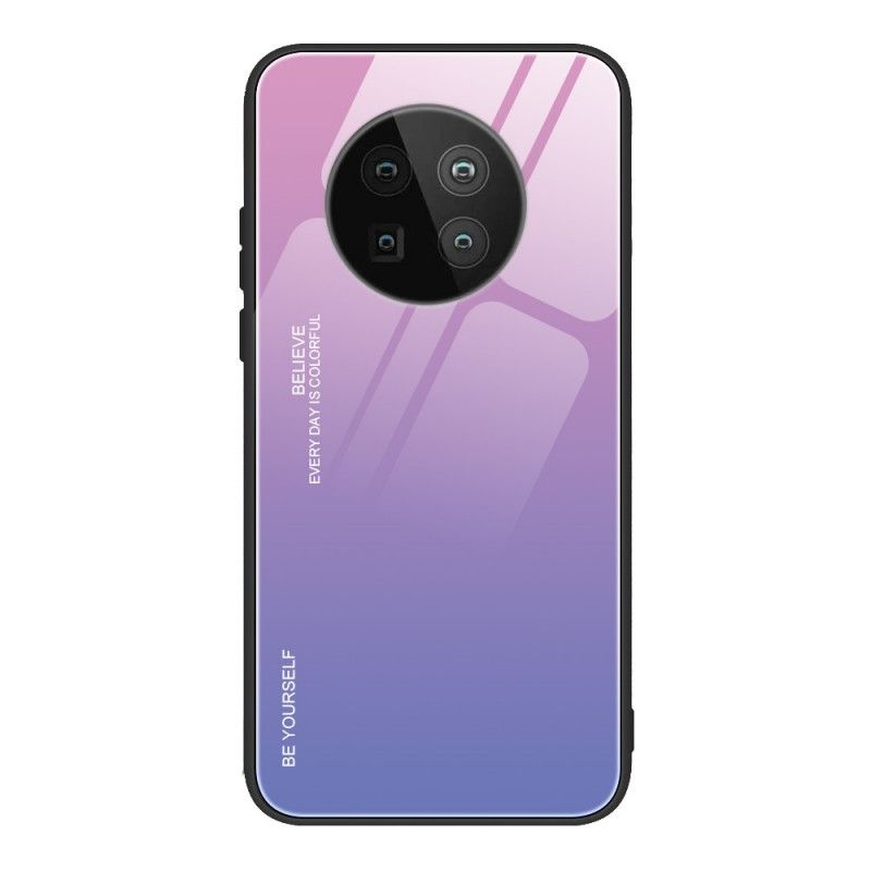 Futerały Huawei Mate 40 Pro Magenta Czerwony Etui na Telefon Bądź Sobą Ze Szkła Hartowanego