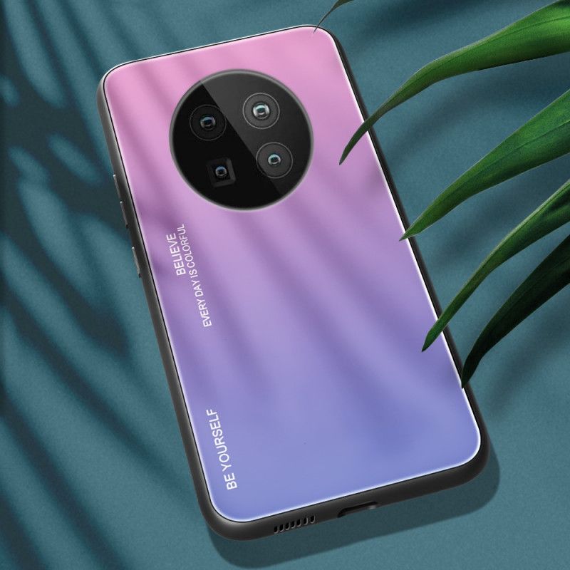 Futerały Huawei Mate 40 Pro Magenta Czerwony Etui na Telefon Bądź Sobą Ze Szkła Hartowanego