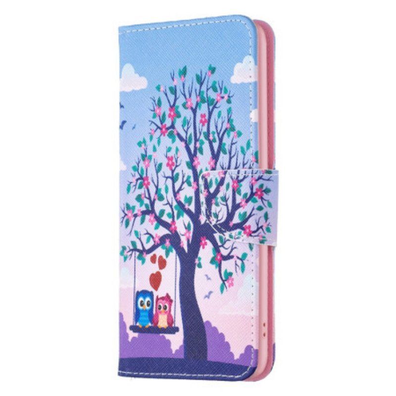 Etui Folio do Xiaomi 13 Pro Sowy Na Huśtawce