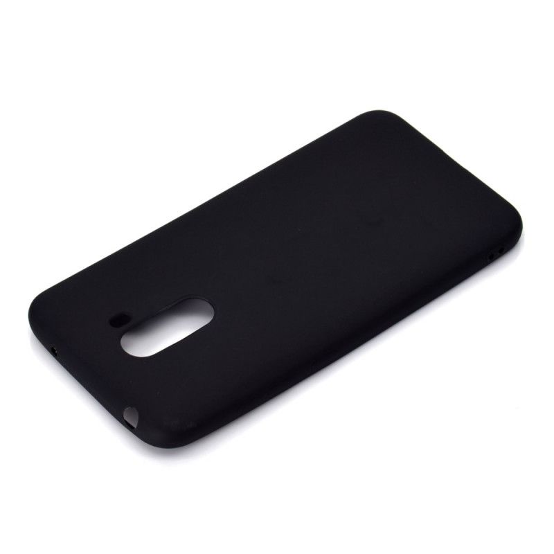 Etui Xiaomi Pocophone F1 Biały Czarny Miękki Matowy Silikon