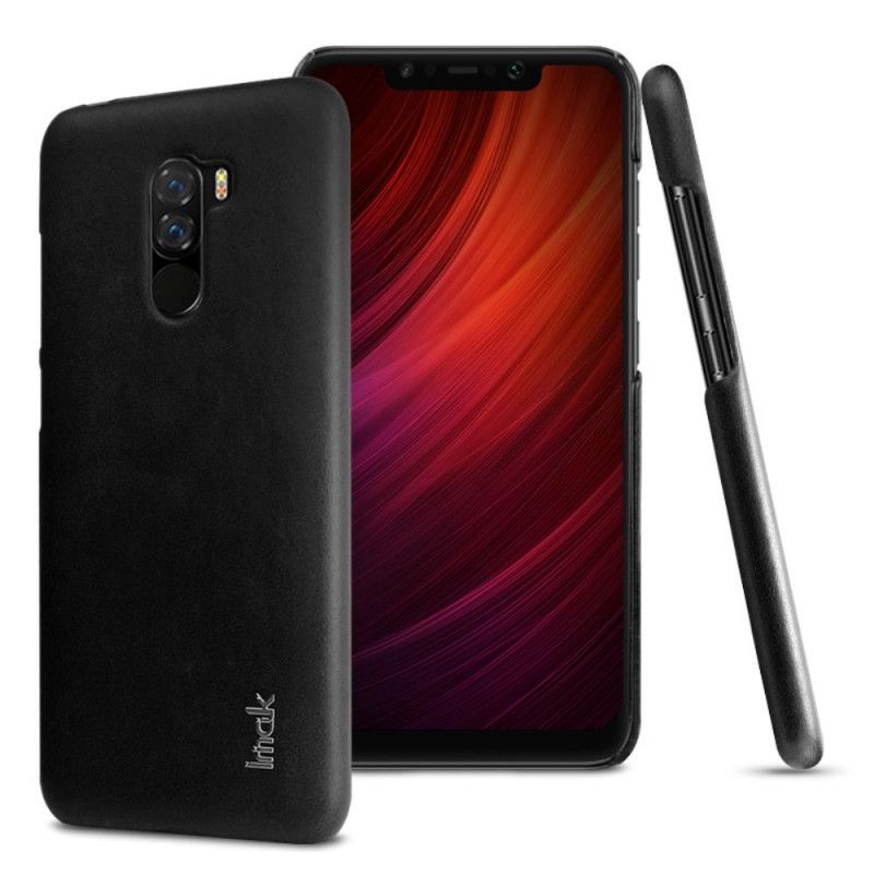 Etui Xiaomi Pocophone F1 Brązowy Czarny Imak Ruiyi Seria Imak Efekt Skóry