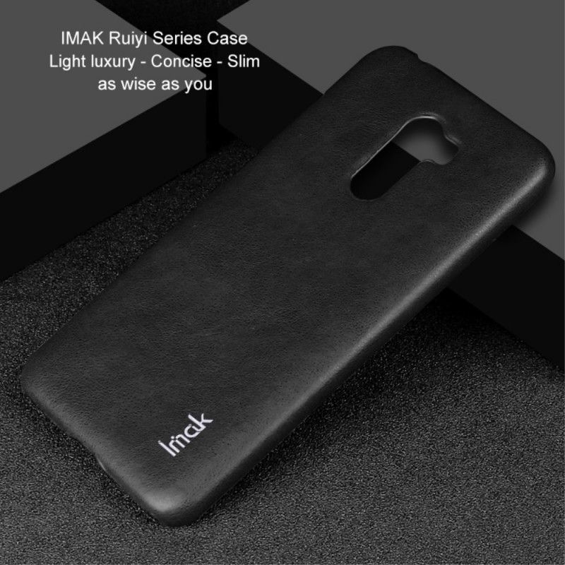 Etui Xiaomi Pocophone F1 Brązowy Czarny Imak Ruiyi Seria Imak Efekt Skóry