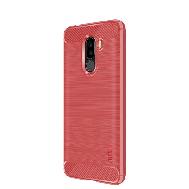 Etui Xiaomi Pocophone F1 Szary Czarny Mofi Szczotkowane Włókno Węglowe