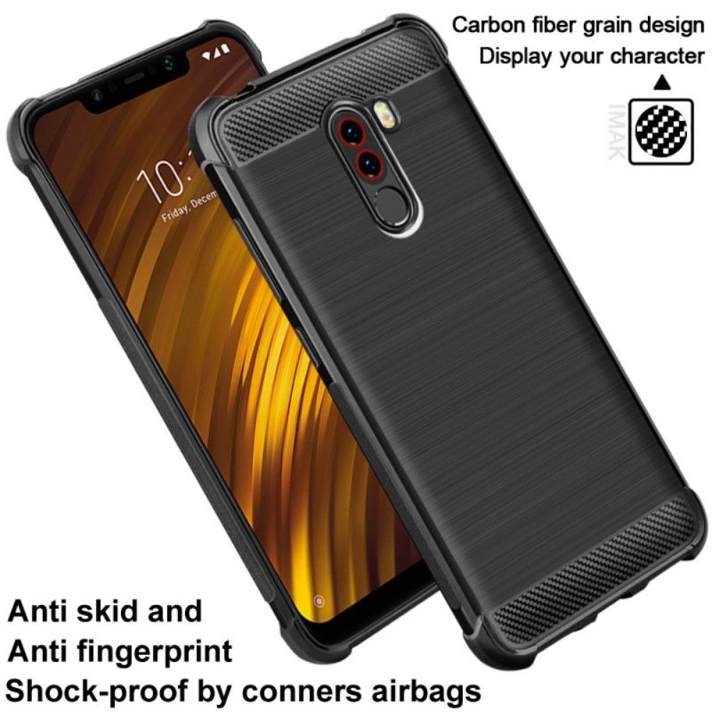 Etui Xiaomi Pocophone F1 Szczotkowane Włókno Węglowe Imak