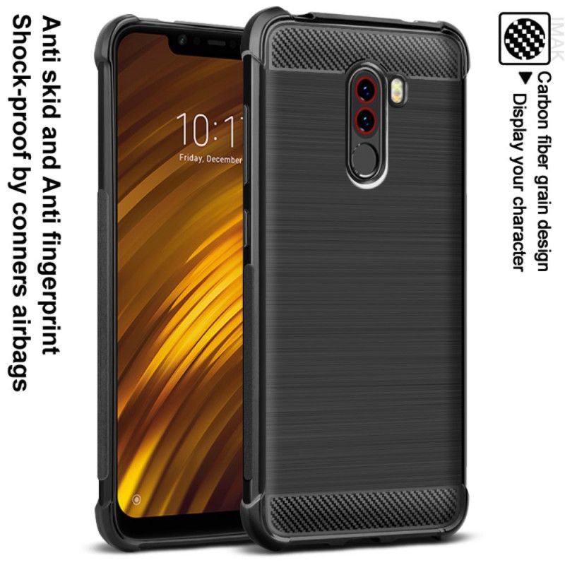 Etui Xiaomi Pocophone F1 Szczotkowane Włókno Węglowe Imak