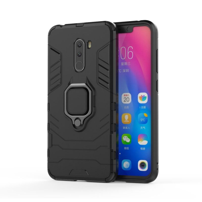 Futerały Xiaomi Pocophone F1 Czerwony Czarny Pierścień Oporowy