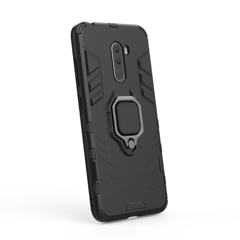 Futerały Xiaomi Pocophone F1 Czerwony Czarny Pierścień Oporowy