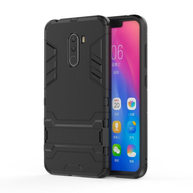 Futerały Xiaomi Pocophone F1 Granatowy Czarny Bardzo Wytrzymały Język