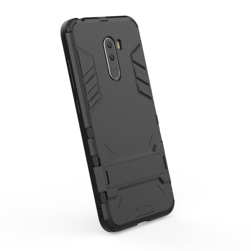 Futerały Xiaomi Pocophone F1 Granatowy Czarny Bardzo Wytrzymały Język