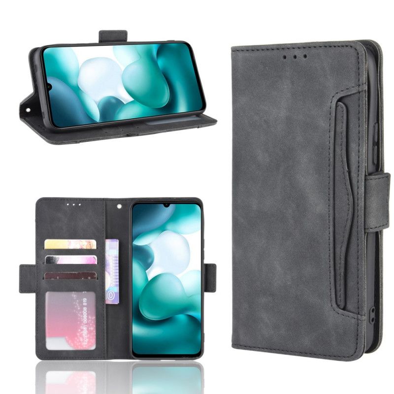 Etui Folio Xiaomi Mi 10 Lite Czerwony Czarny Multikarta Pierwszej Klasy