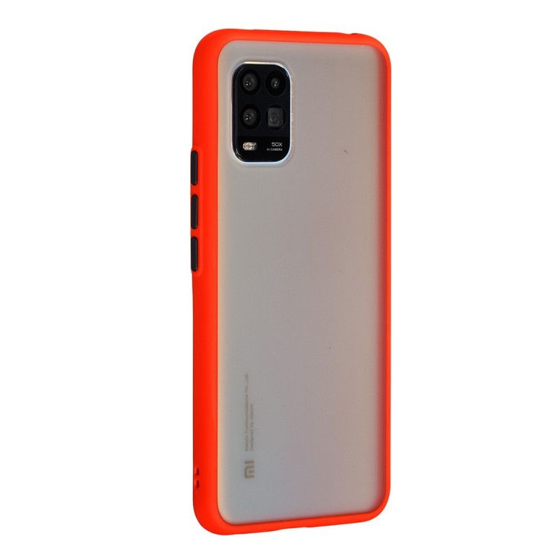 Etui Xiaomi Mi 10 Lite Biały Czarny Matowa Hybryda