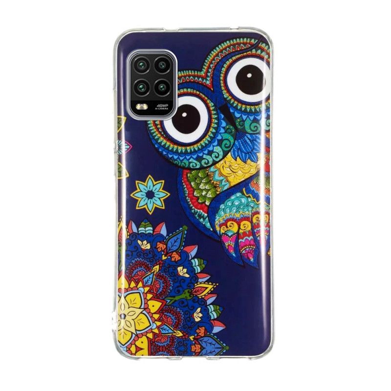 Etui Xiaomi Mi 10 Lite Fluorescencyjna Sowa Mandala