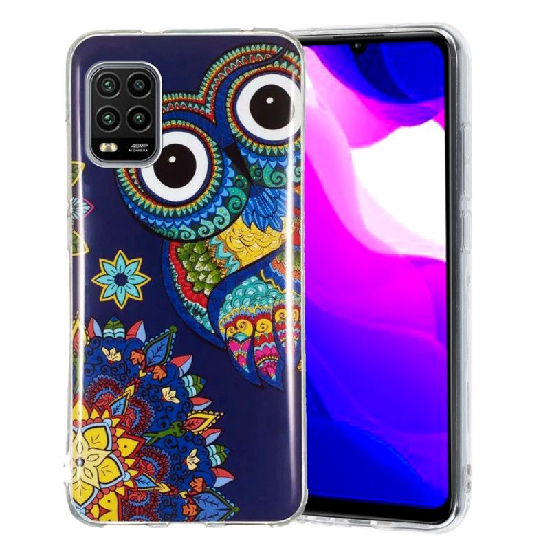 Etui Xiaomi Mi 10 Lite Fluorescencyjna Sowa Mandala