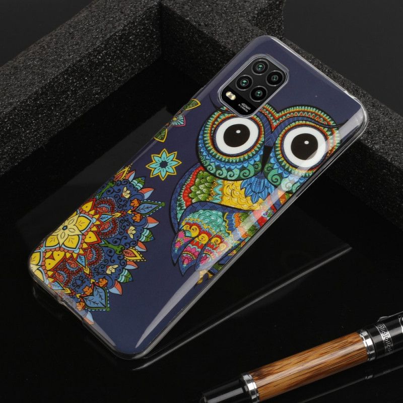 Etui Xiaomi Mi 10 Lite Fluorescencyjna Sowa Mandala