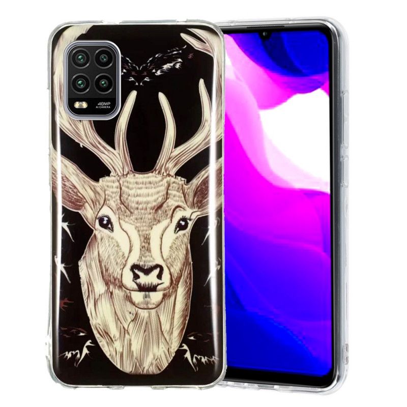 Etui Xiaomi Mi 10 Lite Majestatyczny Fluorescencyjny Jeleń Etui Ochronne