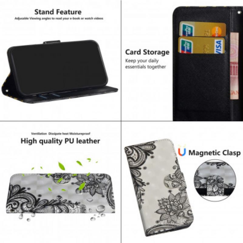 Etui Folio Do Moto G 5g Plus Szykowna Koronka