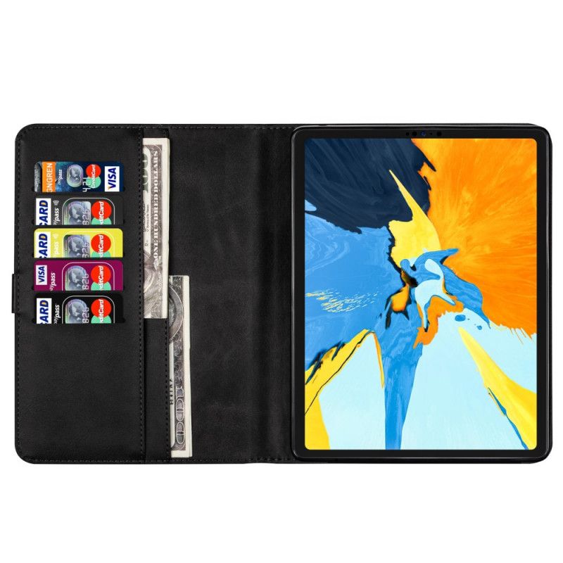 Etui Folio iPad Pro 12.9" (2018) (2020) Czerwony Czarny Zamek Błyskawiczny Etui Ochronne