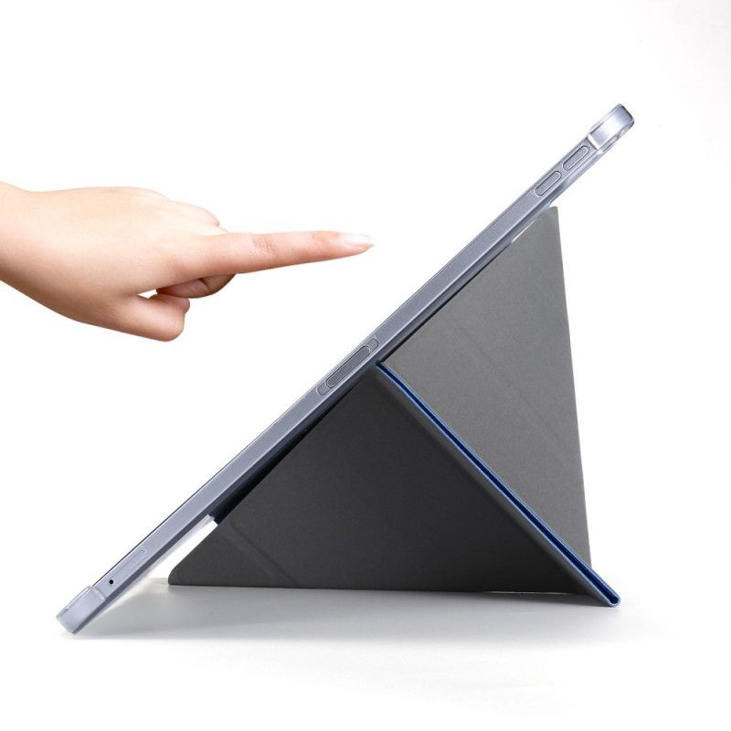 Inteligentne Etui iPad Pro 12.9" (2018) (2020) Biały Czarny Ze Sztucznej Skóry Origami