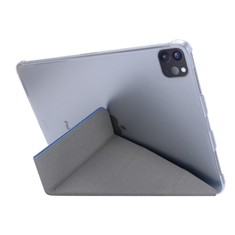 Inteligentne Etui iPad Pro 12.9" (2018) (2020) Biały Czarny Ze Sztucznej Skóry Origami