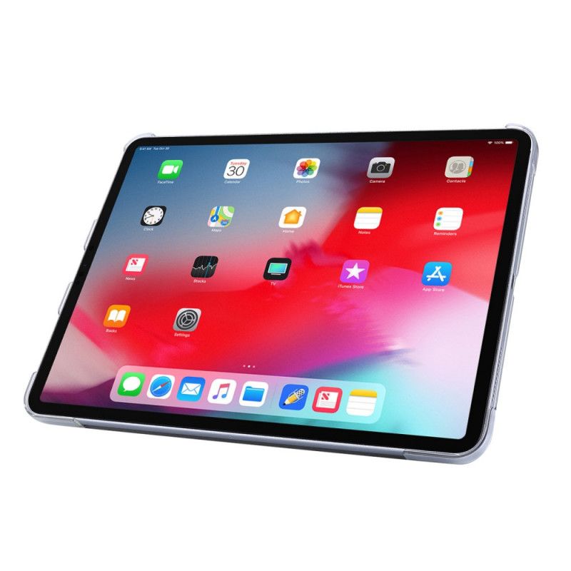 Inteligentne Etui iPad Pro 12.9" (2018) (2020) Biały Czarny Ze Sztucznej Skóry Origami