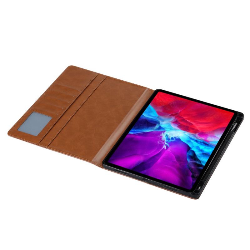 Pełne Etui Z Imitacji Skóry iPad Pro 12.9" (2018) (2020) Czerwony Czarny Etui na Telefon