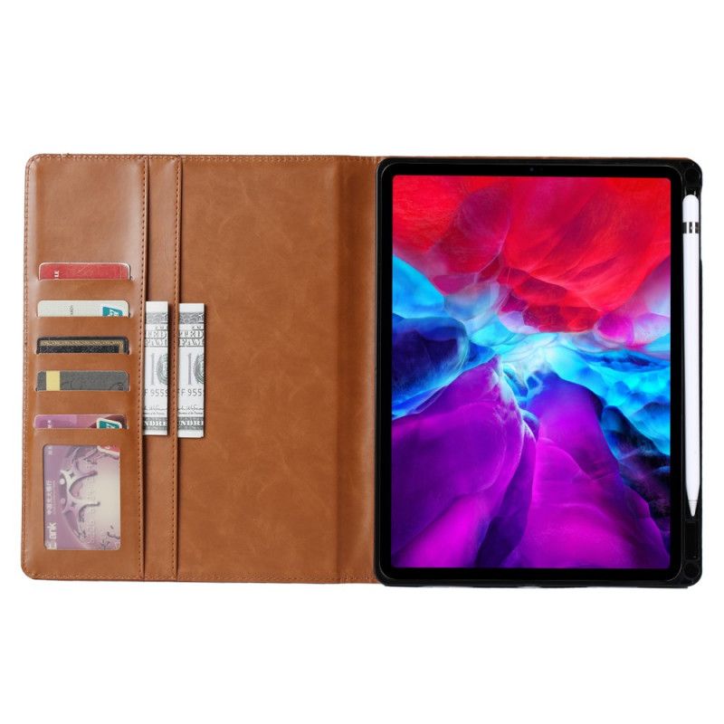 Pełne Etui Z Imitacji Skóry iPad Pro 12.9" (2018) (2020) Czerwony Czarny Etui na Telefon