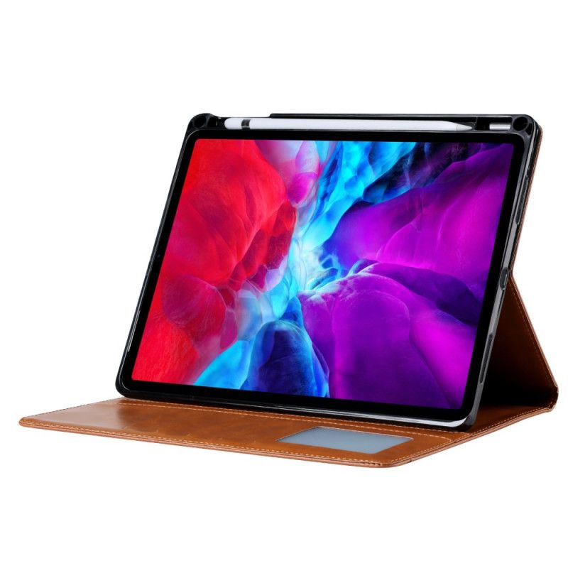 Pełne Etui Z Imitacji Skóry iPad Pro 12.9" (2018) (2020) Czerwony Czarny Etui na Telefon