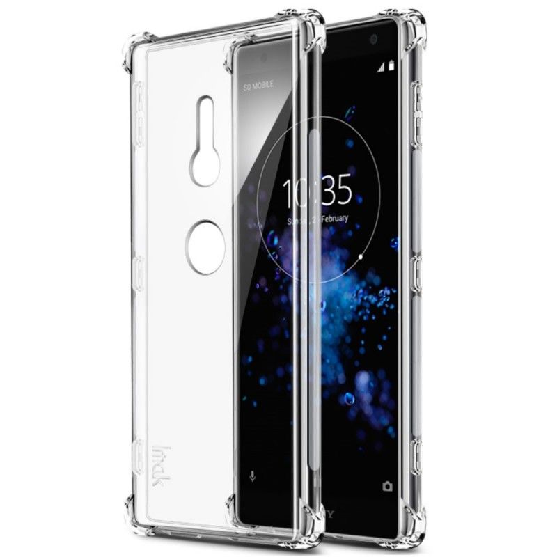 Etui Sony Xperia XZ2 Przezroczysty Seria Jedwabna Etui Ochronne