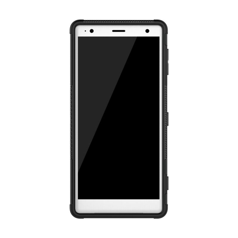 Futerały Sony Xperia XZ2 Biały Czarny Etui na Telefon Ultra Ultra Odporny Plus