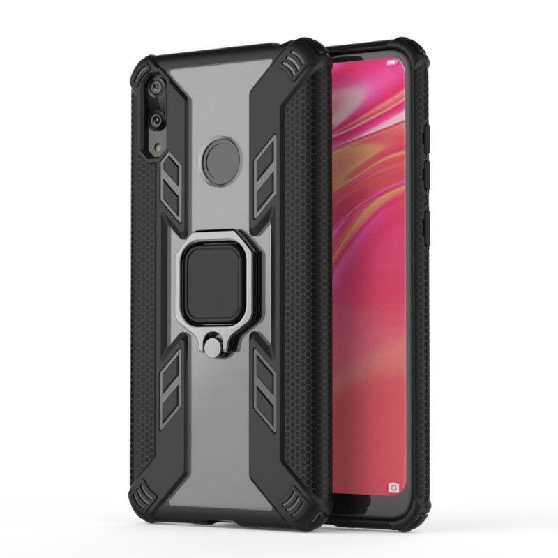 Etui Huawei Y7 2019 Czerwony Czarny Pierścień Premium