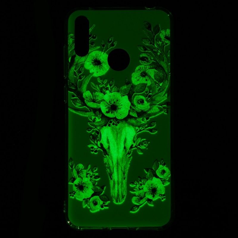 Etui Huawei Y7 2019 Fluorescencyjny Łoś Kwitnący