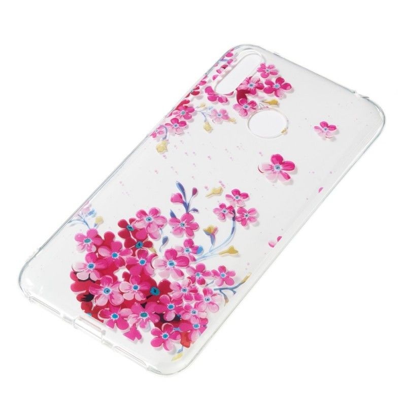 Etui Huawei Y7 2019 Kwiaty Żółte I Magenta Etui Ochronne