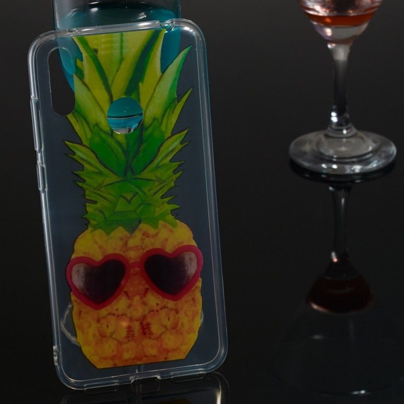 Etui Huawei Y7 2019 Przezroczysty Ananas Incognito Etui Ochronne