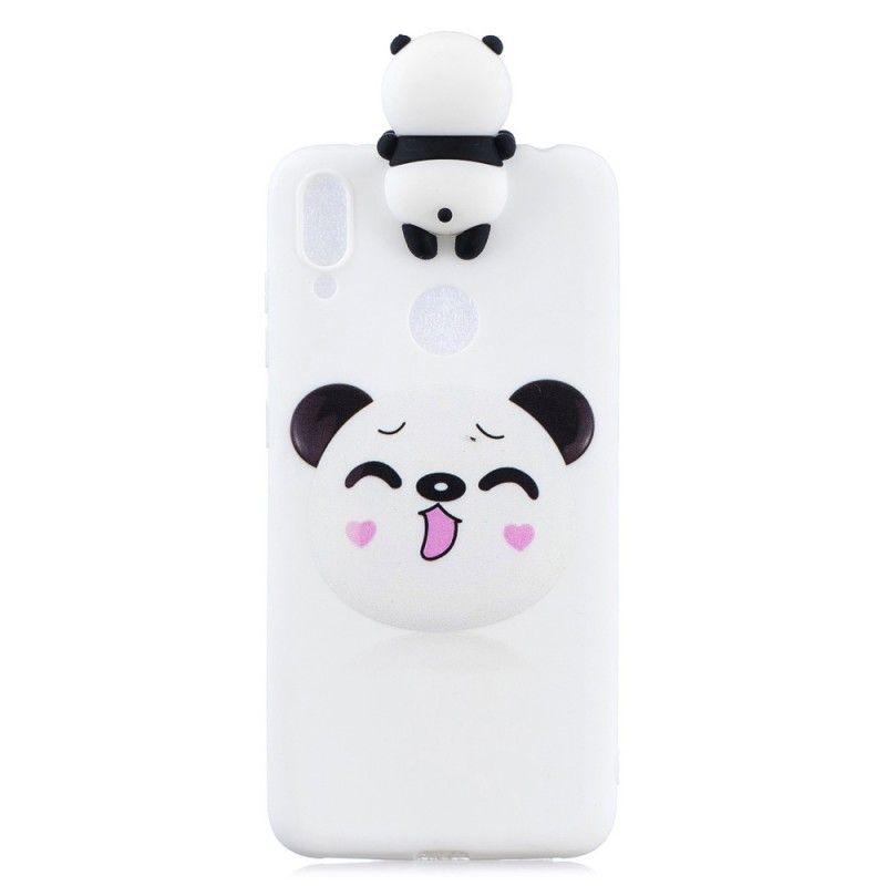 Etui Huawei Y7 2019 Zabawna Panda 3D Etui Ochronne