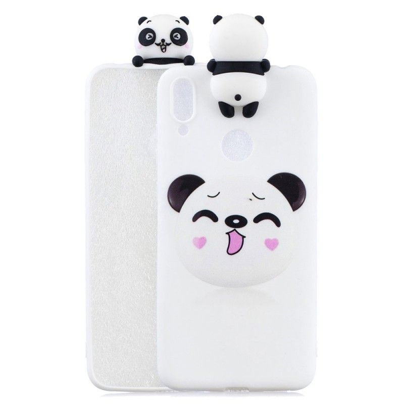 Etui Huawei Y7 2019 Zabawna Panda 3D Etui Ochronne