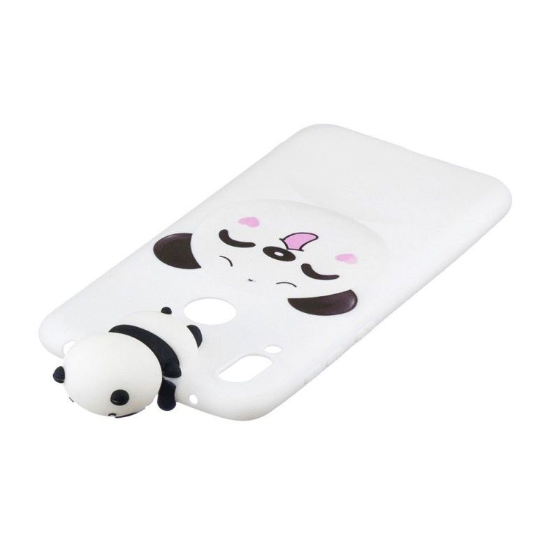 Etui Huawei Y7 2019 Zabawna Panda 3D Etui Ochronne