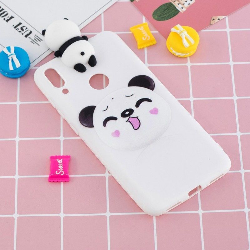 Etui Huawei Y7 2019 Zabawna Panda 3D Etui Ochronne