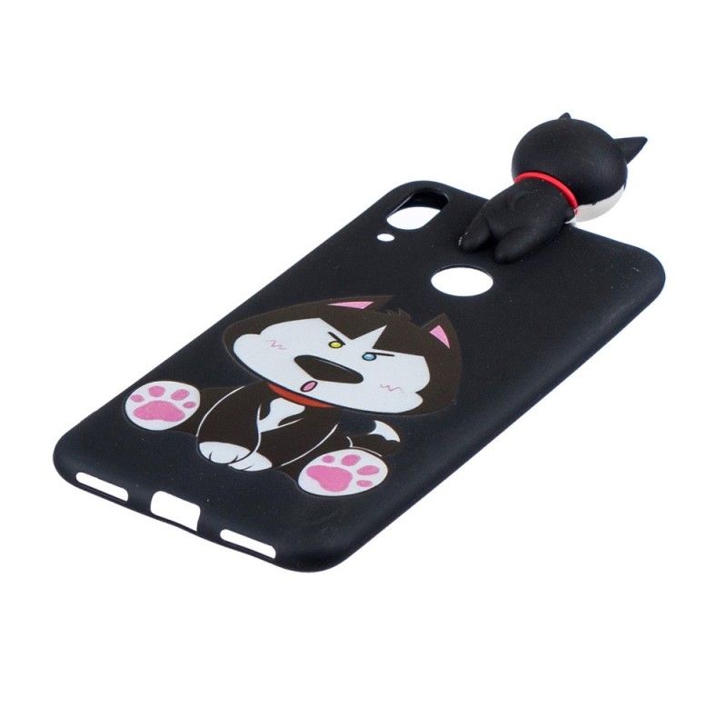 Etui Huawei Y7 2019 Zabawny Pies 3D Etui Ochronne