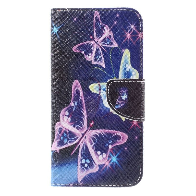 Etui Folio Samsung Galaxy S7 Edge Jasnoniebieski Motyle