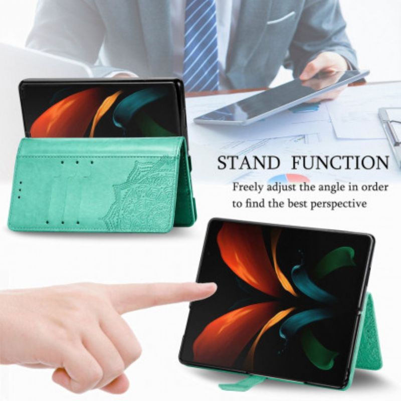 Etui Folio Do Samsung Galaxy Z Fold 3 5g Mandala Średniowiecze