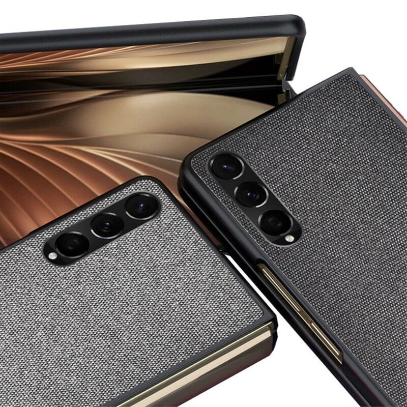 Etui Samsung Galaxy Z Fold 3 5g Efekt Teksturowanej Skóry Etui Ochronne