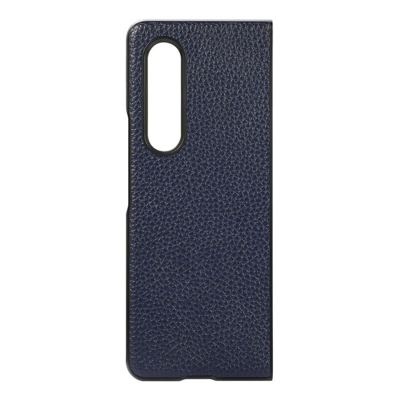 Etui Samsung Galaxy Z Fold 3 5g Oryginalna Skóra Litchi