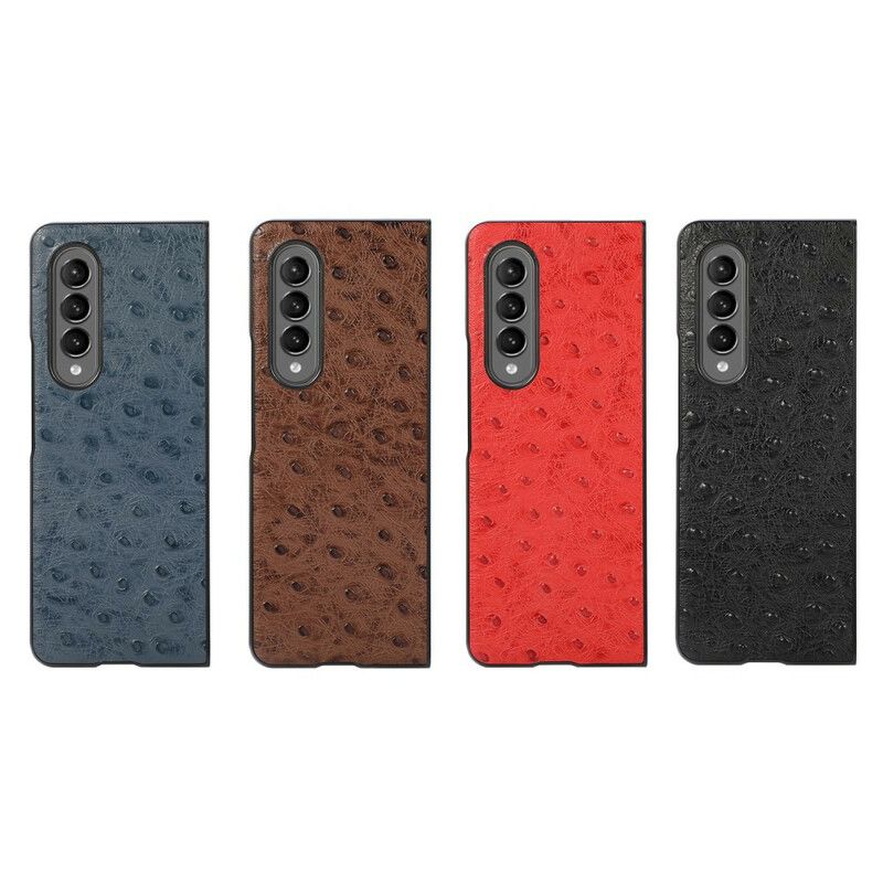 Etui Samsung Galaxy Z Fold 3 5g Oryginalna Skóra Strusia