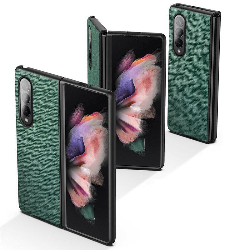 Etui Samsung Galaxy Z Fold 3 5g Teksturowana Skóra Etui Ochronne