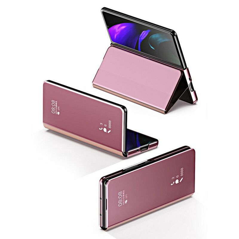 Flip Kotelot Samsung Galaxy Z Fold 3 5g Etui Na Telefon Osłona Lusterka