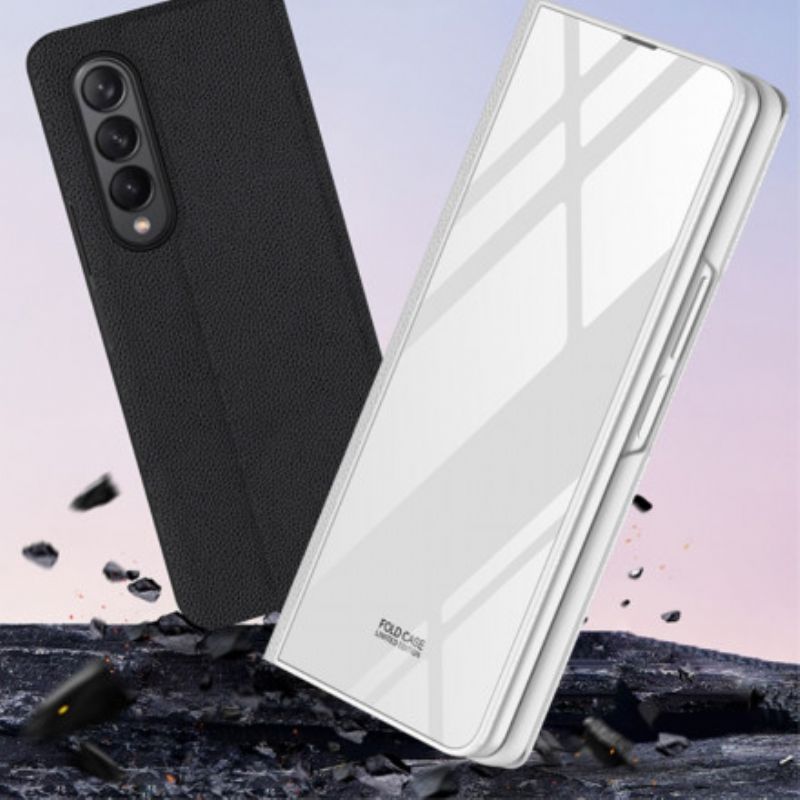 Flip Kotelot Samsung Galaxy Z Fold 3 5g Węglowe Szkło Hartowane Gkk Etui Ochronne