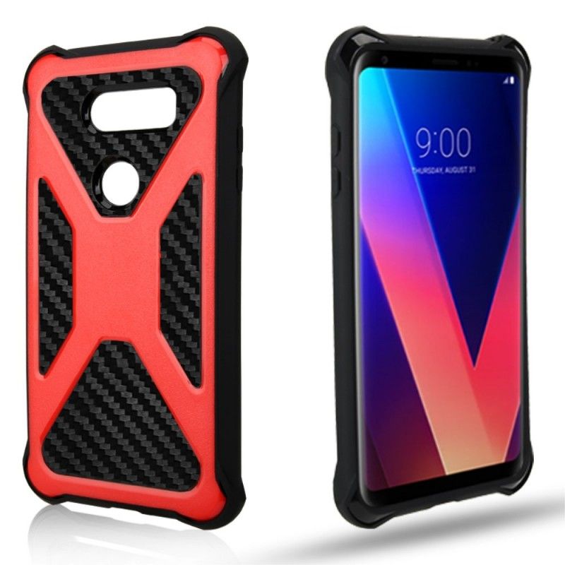 Etui LG V30 Czarny Ultra Odporne Włókno Węglowe