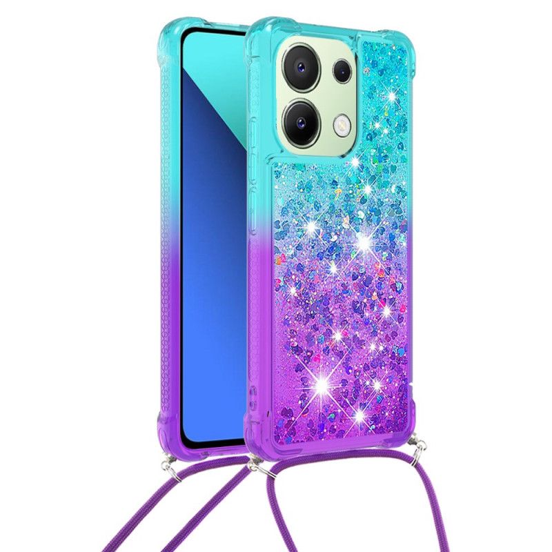 Etui Do Xiaomi Redmi Note 13 4g Sznurek Z Gradientowymi Cekinami