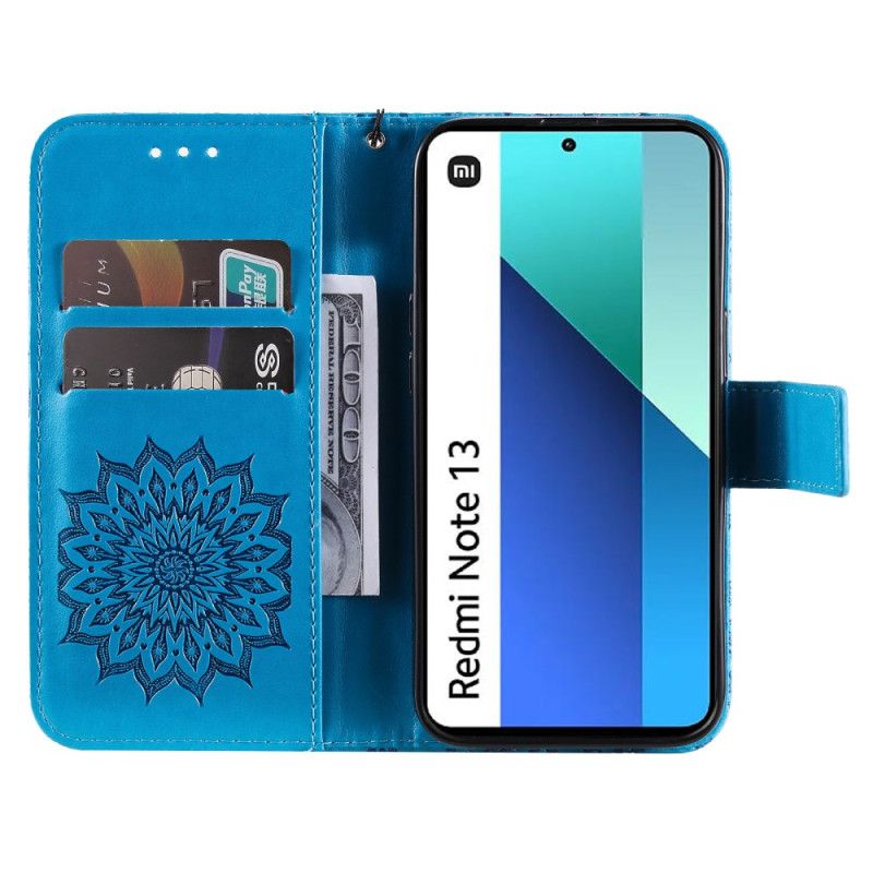 Etui Folio Do Xiaomi Redmi Note 13 4g Mandala Z Paskiem