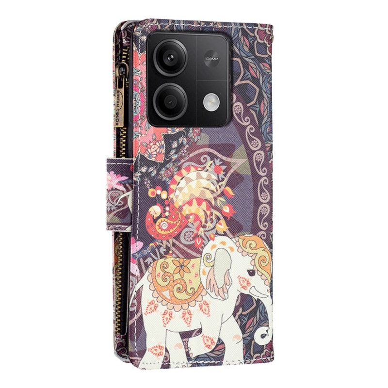 Etui Folio Do Xiaomi Redmi Note 13 4g Portfel Ze Słoniem Indyjskim